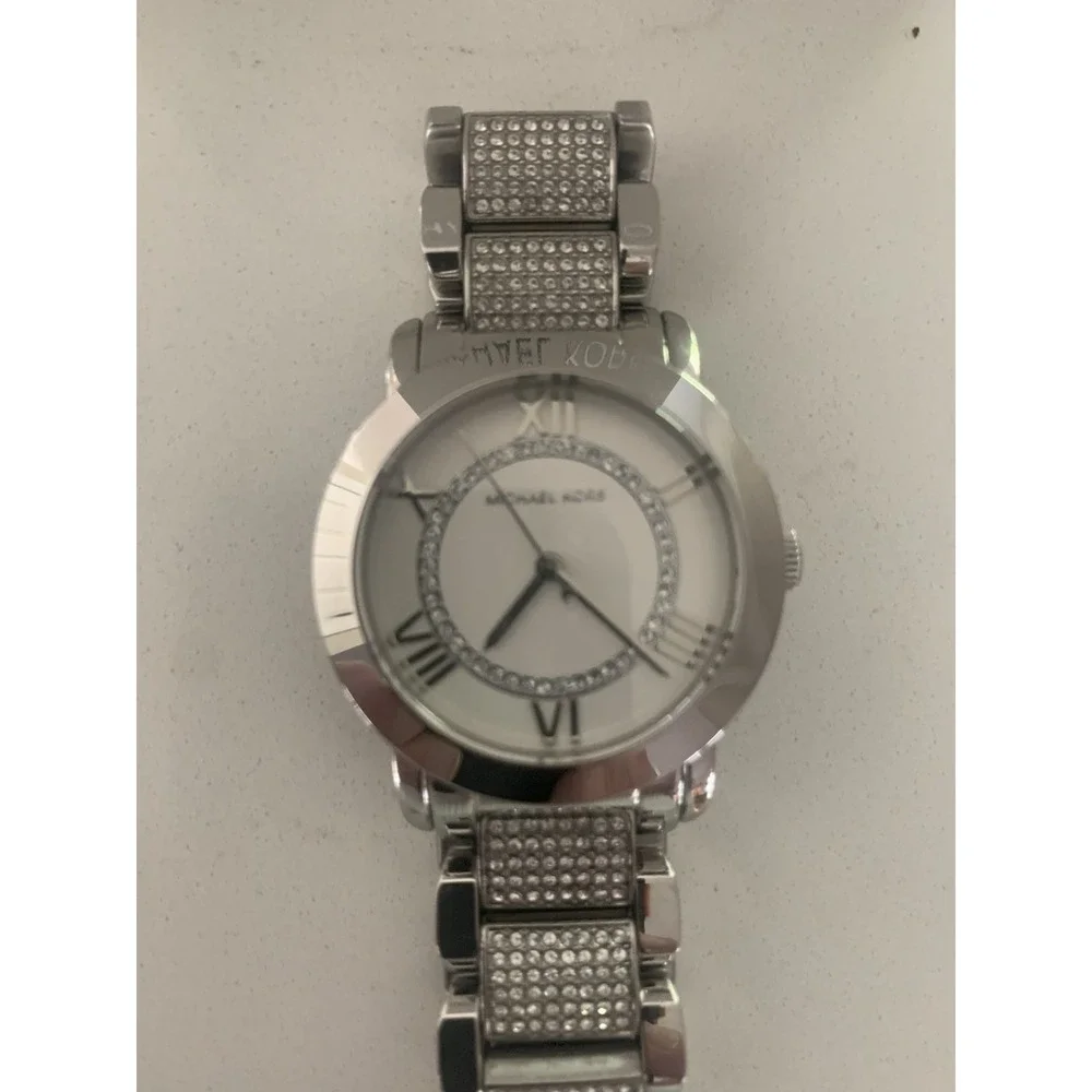 Michael Kors Silver Tone Crystal Women's Watch